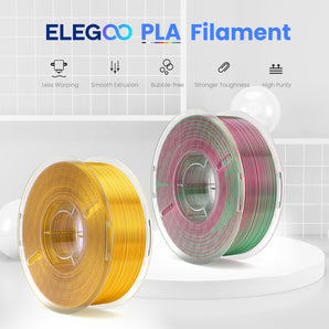 Silk PLA Filament 1.75mm Colored 1KG