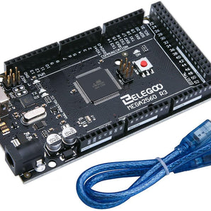 ELEGOO MEGA 2560 R3 Board with USB Cable Compatible with Arduino IDE Arduino STEM Kits elegoo-shop black
